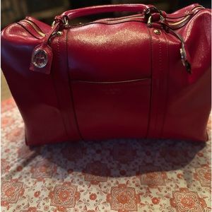 Henri Bendel New York West 57th Weekender Red